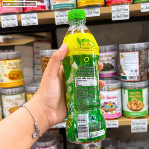 3 Chai Trà Xanh Không Độ Number 1 - Trà Xanh Vị Chanh Thiên Nhiên Không Độ (455ml/Chai)