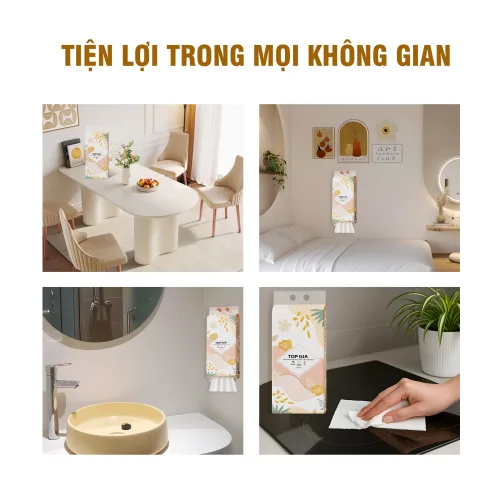 1 Gói Giấy Ăn Rút Đáy Topgia Tiểu Hạ