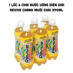 1 Lốc 6 Chai Nước Uống Điện Giải Revive Chanh Muối Chai 390ml