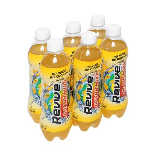 1 Lốc 6 Chai Nước Uống Điện Giải Revive Chanh Muối Chai 390ml