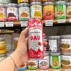 3 Lon Nước Tăng Lực Bidrico Vị Dâu - Nước Ngọt Bidrico Dâu (325ml/Lon)