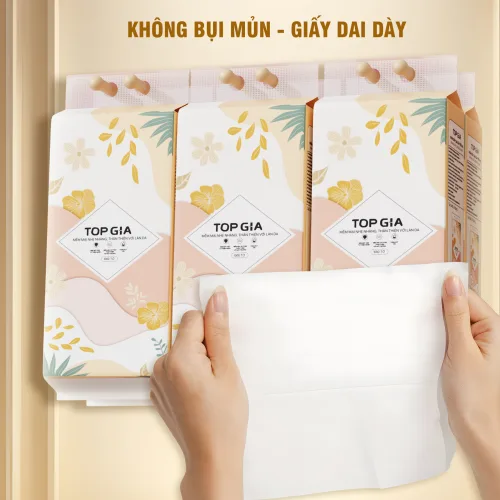 1 Thùng 10 Bịch Giấy Vệ Sinh Rút Đáy Topgia Tiểu Hạ