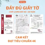 1 Thùng 10 Gói Giấy Ăn Topgia Đa Sắc
