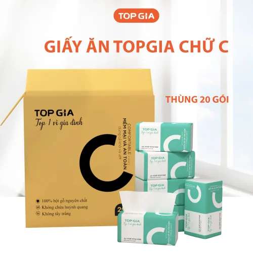 1 Túi 10 Gói Giấy Topgia Giấy Chữ C