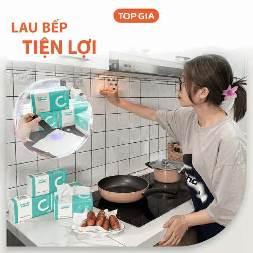 1 Túi 10 Gói Giấy Topgia Giấy Chữ C