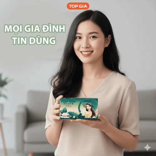 1 Thùng 20 Gói Giấy Ăn Topgia Sắc Việt