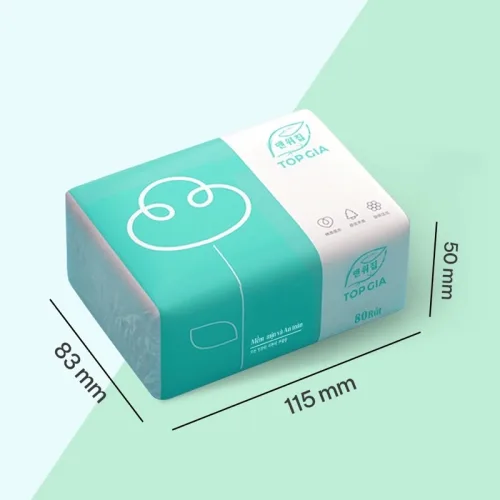 1 Thùng 30 Gói Khăn Giấy Ăn 3 Màu Top Gia Loại Nhỏ
