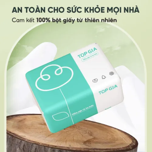 1 Thùng 30 Gói Khăn Giấy Ăn 3 Màu Top Gia Loại Nhỏ