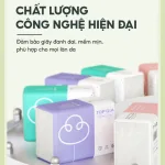 1 Thùng 30 Gói Khăn Giấy Ăn 3 Màu Top Gia Loại Nhỏ