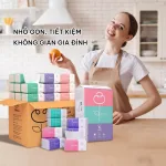 1 Thùng 30 Gói Khăn Giấy Ăn 3 Màu Top Gia Loại Nhỏ