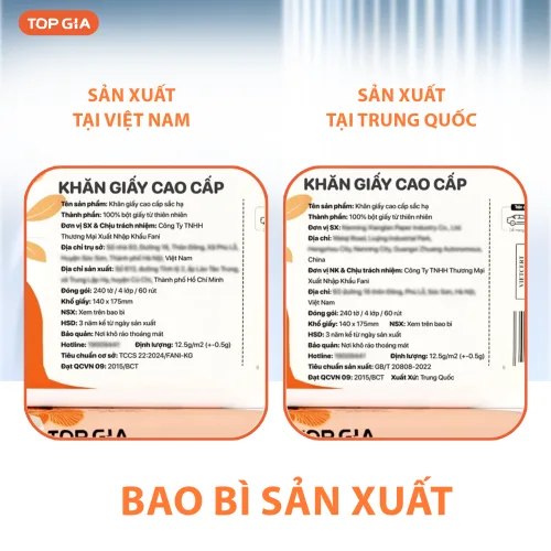 1 Thùng 36 Gói Giấy Ăn Topgia Sắc Hạ