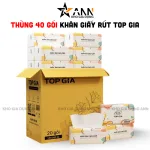 1 Thùng 40 Gói Khăn Giấy Ăn Sắc Màu Top Gia Loại Nhỏ