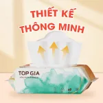 1 Thùng 6 Bịch Khăn Ướt 80 Tờ Topgia Ban Mai