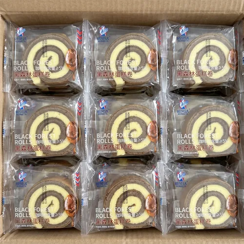 Hình ảnh 1 Thùng Bánh Bông Lan Cuộn NORBETA Vị Cà Phê - Thùng 2kg 27 Cái trong bộ sưu tập NORBETA