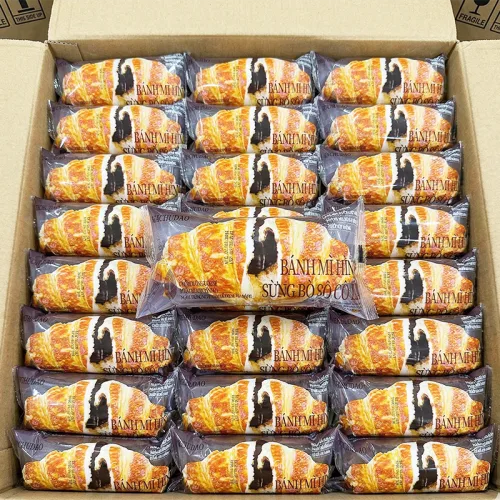 1 Thùng Bánh Mì Sừng Bò WEICHUDAO Vị Socola 2kg - Thùng 32 Cái phù hợp để tham khảo khi chọn WEICHUDAO