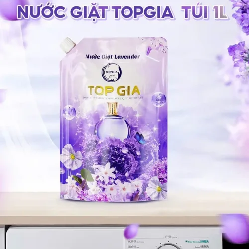 1 Túi Nước Giặt Topgia Hương Đắm Say 1 Lít - Túi Tím