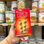 2 Hộp Bánh Ống Quế NABATI ROLL'S Nhân Kem Socola 50g