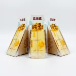 3 Cái Bánh Bông Lan Tam Giác CHUNSANJIAO Vị Phô Mai - Màu Vàng