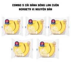 5 Bánh Bông Lan Cuộn NORBETA Vị Nguyên Bản