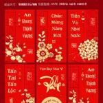60 BAO LÌ XÌ NHUNG BẢN TO( CHỌN ĐƯỢC 10 HÌNH - 1 HÌNH 6 CÁI) nhiều hình