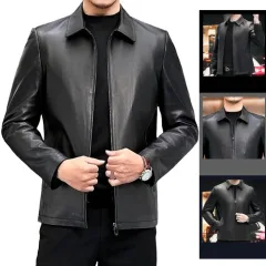 Áo Khoác Da Nam Cổ Bẻ Lót Lông Cao Cấp (Có size to 3x)