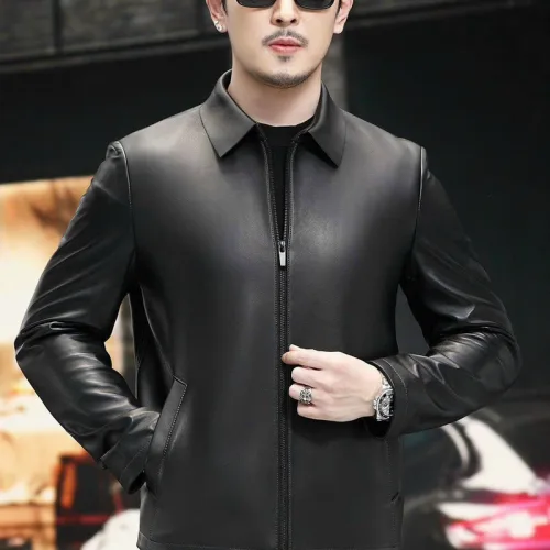 Áo Khoác Da Nam Cổ Bẻ Lót Lông Cao Cấp (Có size to 3x)