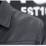 Áo Khoác Da Nam Cổ Bẻ Lót Vải Dù Phối Túi Hai Bên Cao Cấp (Có size to 3x)