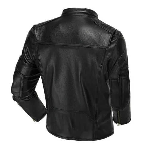 Áo Khoác Da Nam Dây Kéo Đồng Lót Vải Dù Cao Cấp (Có size to 3x)