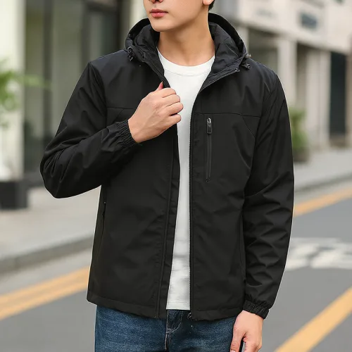 Áo Khoác Nam Dù 2 Lớp Nón Rời Cao Cấp