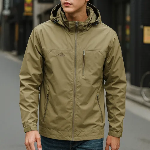 Áo Khoác Nam Dù 2 Lớp Nón Rời Cao Cấp