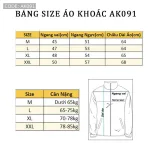 Áo Khoác Dù Nam Có Nón Phối Sọc Hai Bên Cao Cấp