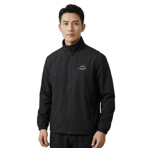 Áo Khoác Dù Nam Cổ Trụ - Áo Khoác Cổ Trụ In Hình Ngọn Núi Trước Ngực Bền Đẹp Có Big Size