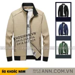 Áo Khoác Dù Nam Cổ Trụ - Áo Khoác Cổ Trụ Trơn Form Đứng Mặc Đẹp Có Big Size