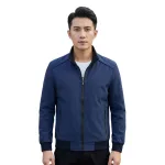 Áo Khoác Dù Nam Cổ Trụ - Áo Khoác Cổ Trụ Trơn Form Đứng Mặc Đẹp Có Big Size
