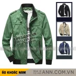 Áo Khoác Dù Nam Cổ Trụ - Áo Khoác Cổ Trụ Túi Xéo Hai Bên Bền Đẹp Có Big Size