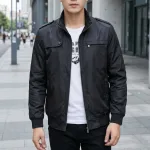 Áo Khoác Dù Nam Cổ Trụ - Áo Khoác Cổ Trụ Túi Xéo Hai Bên Bền Đẹp Có Big Size
