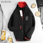 Áo khoác nam 2 lớp mặc được 2 kiểu thêu logo