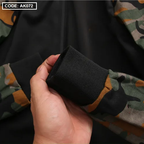 Áo khoác nam bomber phối tay lính AK072