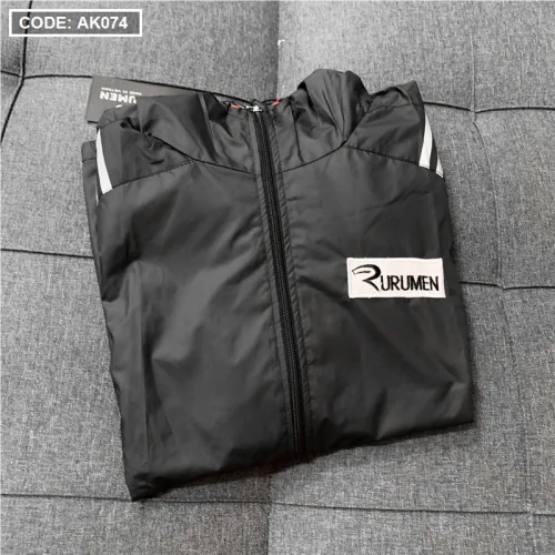 Áo Khoác Nam Dù 2 Lớp Có Nón Logo Rurumen