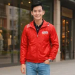 Áo Khoác Nam Dù 2 Lớp Có Nón Logo Rurumen