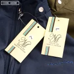 Áo Khoác Kaki Nam Cổ Trụ 2 Lớp Thêu Logo