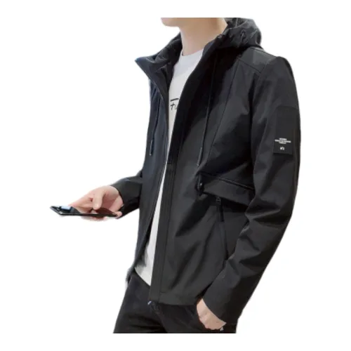 Áo Khoác Nam Rurumen Chất Dù 2 Lớp  Có Nón Phối Logo Bên Tay (Có size 3x)