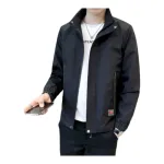 Áo Khoác Nam Rurumen Chất Dù 2 Lớp Cổ Đứng Phối Logo Bên Túi (Có size 3x)