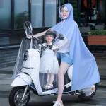Áo Mưa Chống Thấm Toàn Thân Trong Suốt 2 Người