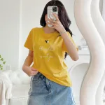 Áo nữ thun thái form rộng giấu quần in hoạ tiết trái tim