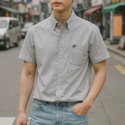 Áo Sơ Mi Nam Oxford Tay Ngắn Có Túi Rayman Rurumen( Có size 3x)