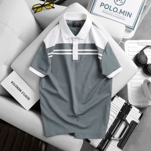 Áo Thun Cổ Bẻ Phối 2 Sọc Trước Ngực Độc Đáo Cao Cấp (Có Size 3XL)