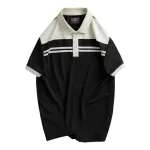 Áo Thun Cổ Bẻ Phối 2 Sọc Trước Ngực Độc Đáo Cao Cấp (Có Size 3XL)