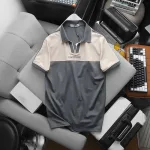 Áo Thun Cổ Bẻ Phối Màu Và Thêu Chữ Discipline (Có Size 3XL)