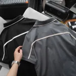 Áo Thun Cổ Bẻ Phối Màu Và Thêu Chữ Discipline (Có Size 3XL)